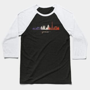 Famous City Tees - Paris Baseball T-Shirt